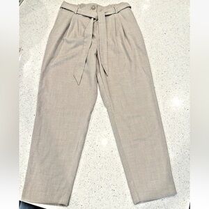 LOFT Beige Tie-Waist womens Pants